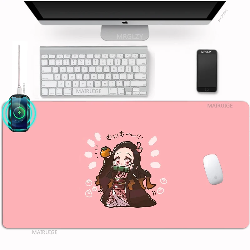 Милые настольные коврики Nezuko беспроводной зарядный коврик для мыши XXL, игровые аксессуары, настольные коврики, большой коврик для мыши с изо...
Милые настольные коврики Nezuko беспроводной зарядный коврик для мыши XXL, игровые аксессуары, настольные коврики, большой коврик для мыши с изо...