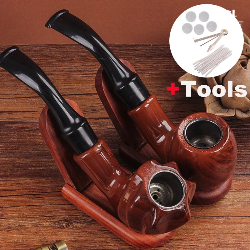 Wooden Classic old style Smoking Pipe high-quality complete set Hookah mouthpieces Remove to Clean Recyclable Tobacco Pipe
Wooden Classic old style Smoking Pipe high-quality complete set Hookah mouthpieces Remove to Clean Recyclable Tobacco Pipe