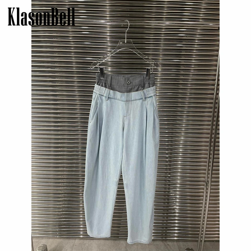 5.25 KlasonBell Fashion Denim Patchwork Plaid High Waist Straight Pants Jeans Women
5.25 KlasonBell Fashion Denim Patchwork Plaid High Waist Straight Pants Jeans Women
