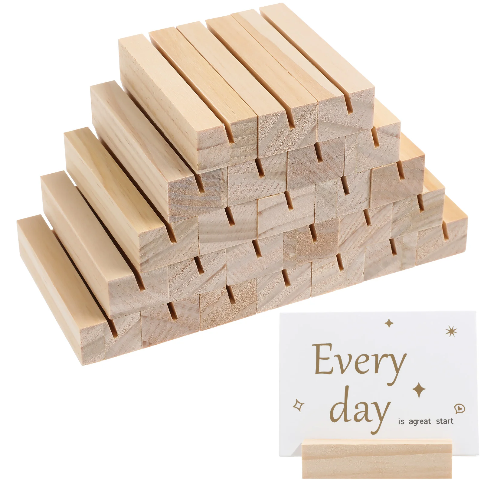 25 Pcs Acrylic Sign Holder Card Rectangular Wood Cards Business Clip Wooden Table Stand
25 Pcs Acrylic Sign Holder Card Rectangular Wood Cards Business Clip Wooden Table Stand