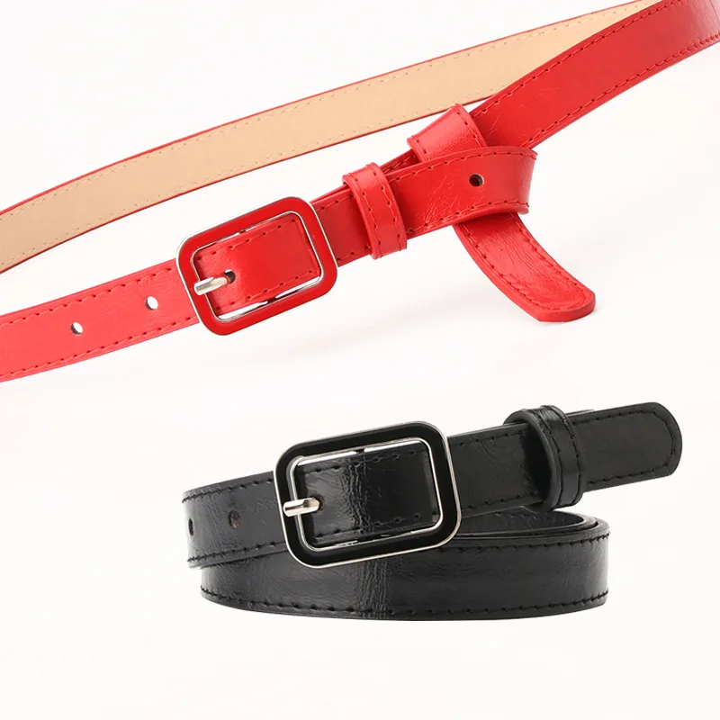 New Women's Day Buckle Pu Belt Joker Dress Decoration Fine Black Student Jeans Belts for Women Luxury Designer Brand
New Women's Day Buckle Pu Belt Joker Dress Decoration Fine Black Student Jeans Belts for Women Luxury Designer Brand
