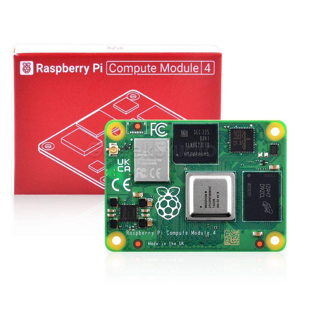 

Raspberry Pi Compute Module 4 -8GB RAM 32GB eMMC , 2.4/5.0GHz with Wi-Fi & Bluetooth (CM4108032)