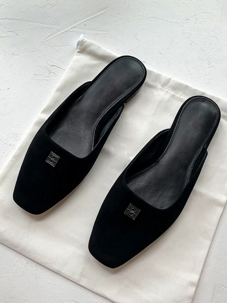Half Slippers for Women In Summer Wearing Square Sheepskin Flat - Footed Loafer Moeller Shoes
Half Slippers for Women In Summer Wearing Square Sheepskin Flat - Footed Loafer Moeller Shoes