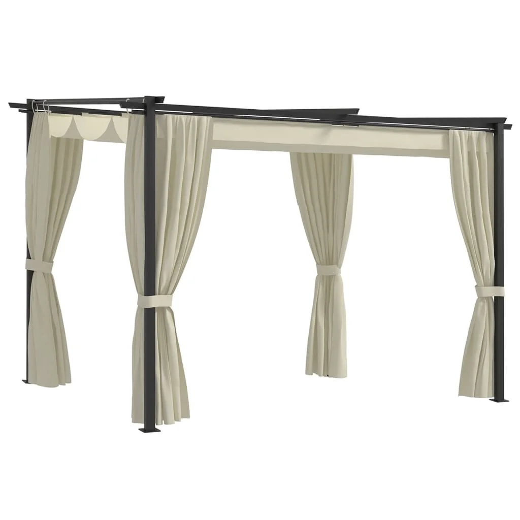 Patio Gazebo with Curtain , Steel & Polyester Garden Party Tent, Garden Decoration Cream 3x3 m
Patio Gazebo with Curtain , Steel & Polyester Garden Party Tent, Garden Decoration Cream 3x3 m
