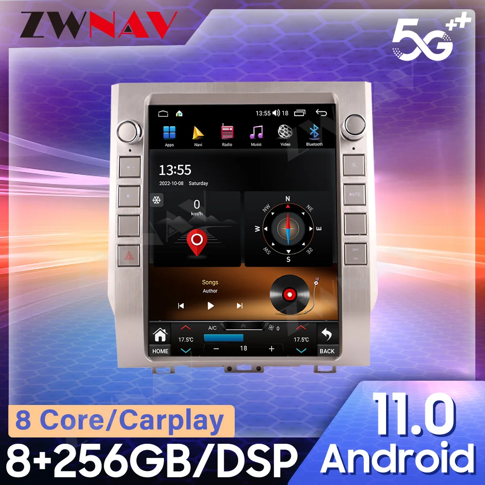 Автомагнитола для Toyota Tundra 2013-2020 CARPLAY Android 12, стереоприемник, Авторадио, мультимедийный плеер, GPS-навигация
Автомагнитола для Toyota Tundra 2013-2020 CARPLAY Android 12, стереоприемник, Авторадио, мультимедийный плеер, GPS-навигация