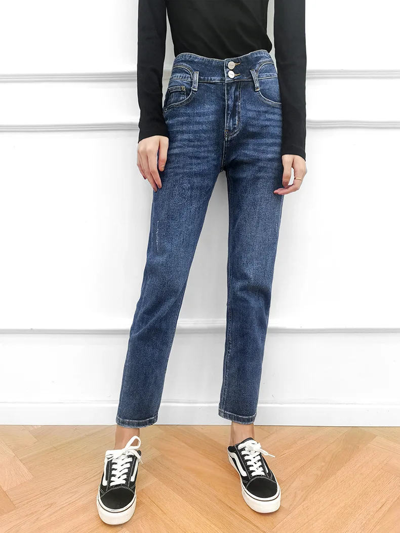 Autumn Winter Fashion Classic Brand Luxury Design Blue High Waist Stretch Straight Jeans Simple Versatile Women Pants
Autumn Winter Fashion Classic Brand Luxury Design Blue High Waist Stretch Straight Jeans Simple Versatile Women Pants