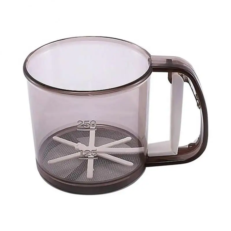 Plastic Sieve Cup Powder Flour Baking Tool Icing Sugar Mesh Sieve Colander Crank Sifter With Measuring Scale Kitchen Tools
Plastic Sieve Cup Powder Flour Baking Tool Icing Sugar Mesh Sieve Colander Crank Sifter With Measuring Scale Kitchen Tools