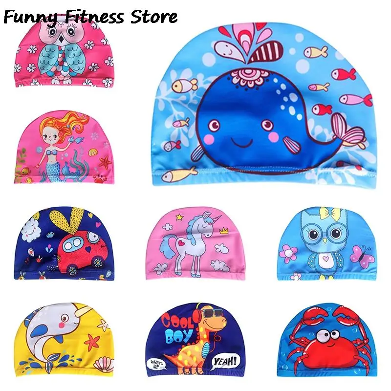 Cartoon Children Swimming Caps Summer Swim Pool Bathing Hat Kids Ears Protection Hair Wrap Cover Free Size Diving Hats Cute 
Cartoon Children Swimming Caps Summer Swim Pool Bathing Hat Kids Ears Protection Hair Wrap Cover Free Size Diving Hats Cute