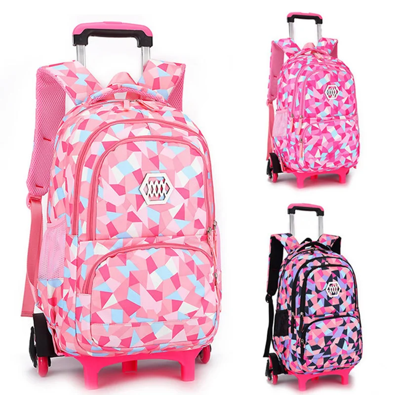 

kids Travel luggage Rolling Bags School Trolley bag Backpack On wheels Girls Trolley School backpacks wheeled bags for girls sac