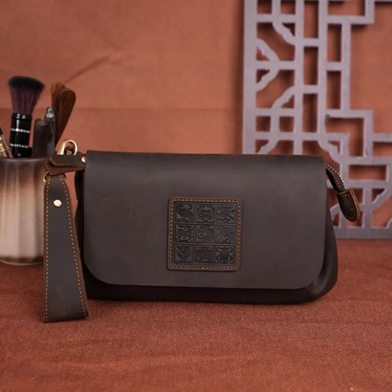 AETOO Retro handmade crazy horse leather clutch mobile phone leather car key business multi-function card bag for men
AETOO Retro handmade crazy horse leather clutch mobile phone leather car key business multi-function card bag for men