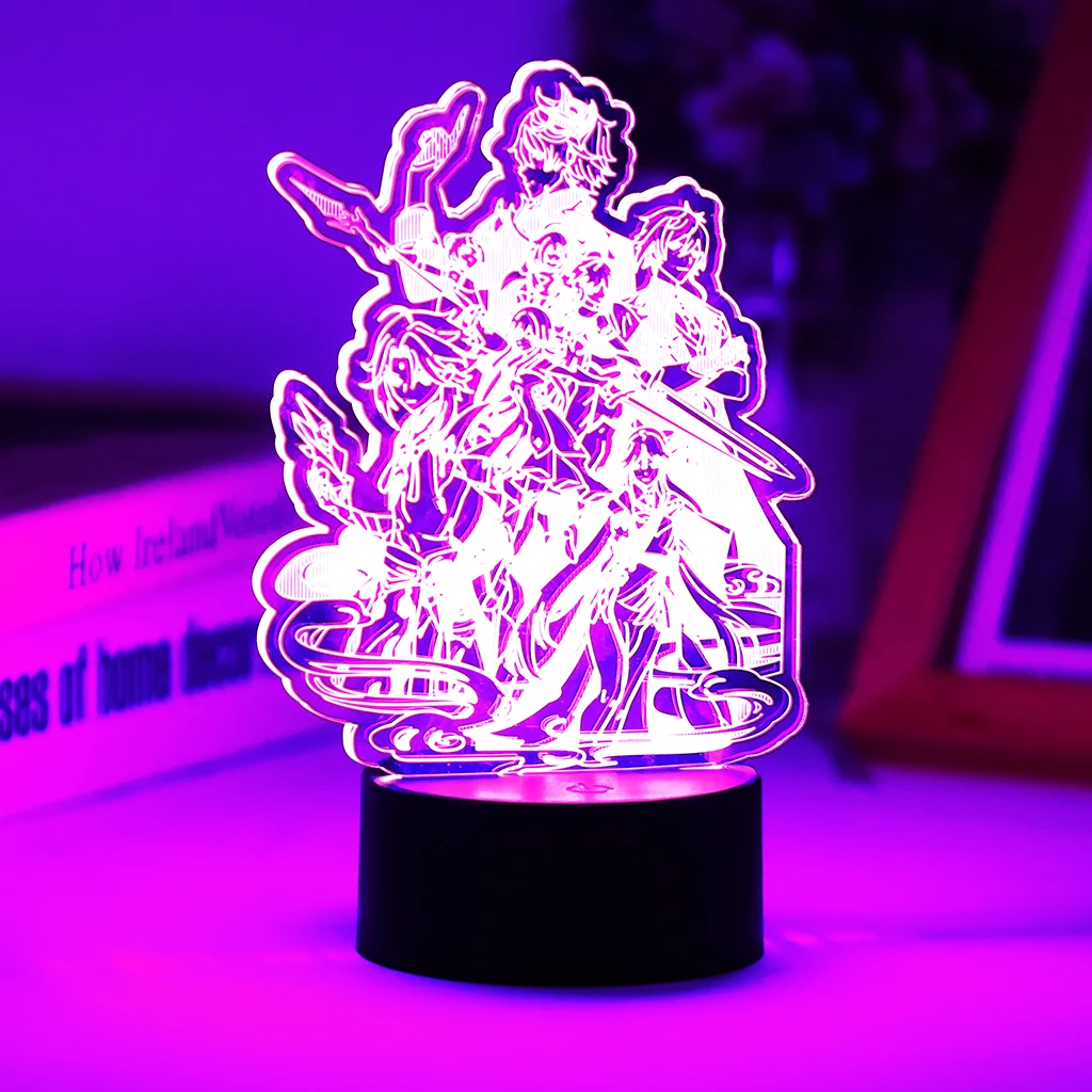 3D Led Night Light Genshin Impact Anime Game 16 Colors Lamp Child Room Desk Gift Decor Can Be Combined To Purchase Acrylic Sheet
3D Led Night Light Genshin Impact Anime Game 16 Colors Lamp Child Room Desk Gift Decor Can Be Combined To Purchase Acrylic Sheet