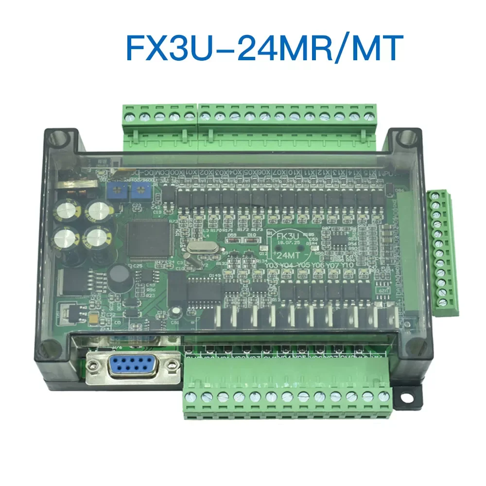 NEW2023 FX3U-24MR FX3U-24MT PLC Programmable Logic Controller 14DI/10DO Analog 6AI/2AO RS232 RS485 Industrial Control Board FX1N
NEW2023 FX3U-24MR FX3U-24MT PLC Programmable Logic Controller 14DI/10DO Analog 6AI/2AO RS232 RS485 Industrial Control Board FX1N