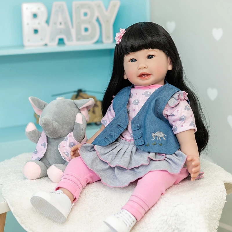 60cm Reborn Toddler Doll Girl Kids Toys 3D Skin Visible Veins Collectible Art Doll
60cm Reborn Toddler Doll Girl Kids Toys 3D Skin Visible Veins Collectible Art Doll