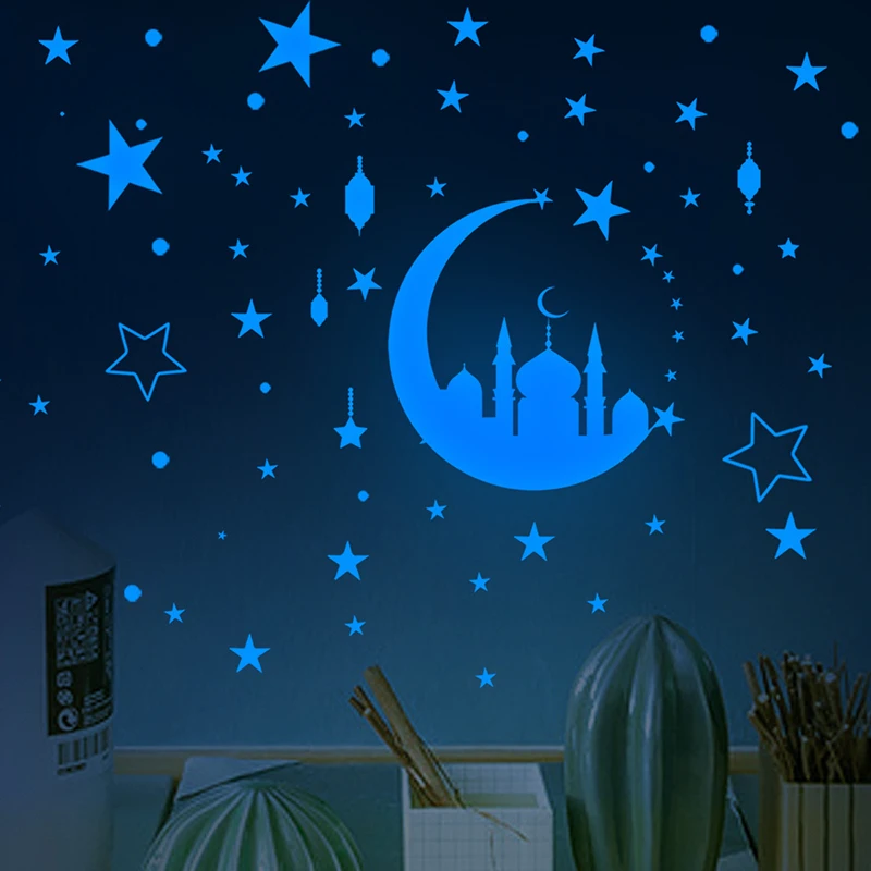 Ramadan Decoration Luminous Wall Stickers DIY Eid Mubarak Star Moon Glow In The Dark Wall Decals For Home Living Room Decor
Ramadan Decoration Luminous Wall Stickers DIY Eid Mubarak Star Moon Glow In The Dark Wall Decals For Home Living Room Decor