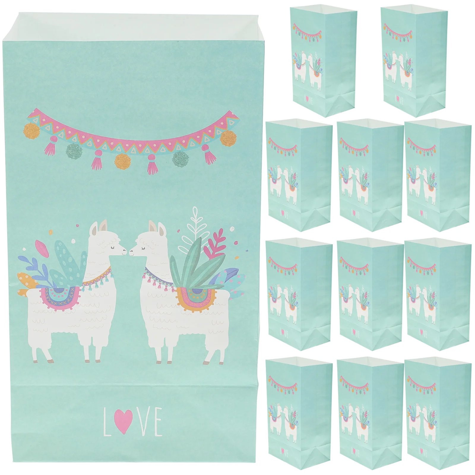 12PCS Kraft Paper Bags Alpaca Square Bottom Paper Bags Candy Gift Bags Dessert Party Paper Bags (21x12x8cm)
12PCS Kraft Paper Bags Alpaca Square Bottom Paper Bags Candy Gift Bags Dessert Party Paper Bags (21x12x8cm)