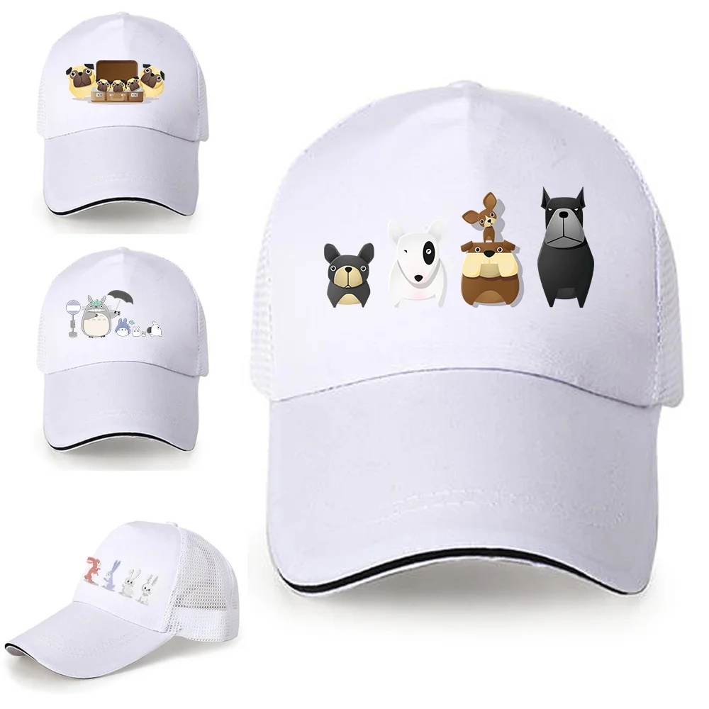 Women Men Fashion Baseball Cap Breathable Hip Hop Hats Summer Casual Cartoon Print Mesh Caps Unisex Cotton White Snapback Caps
Women Men Fashion Baseball Cap Breathable Hip Hop Hats Summer Casual Cartoon Print Mesh Caps Unisex Cotton White Snapback Caps