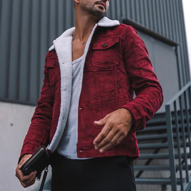 Men Vintage Wool Liner Jackets Autumn Winter Fashion Solid Color Turn-down Collar Button-down Coats For Mens Long Sleeve Jacket
Men Vintage Wool Liner Jackets Autumn Winter Fashion Solid Color Turn-down Collar Button-down Coats For Mens Long Sleeve Jacket