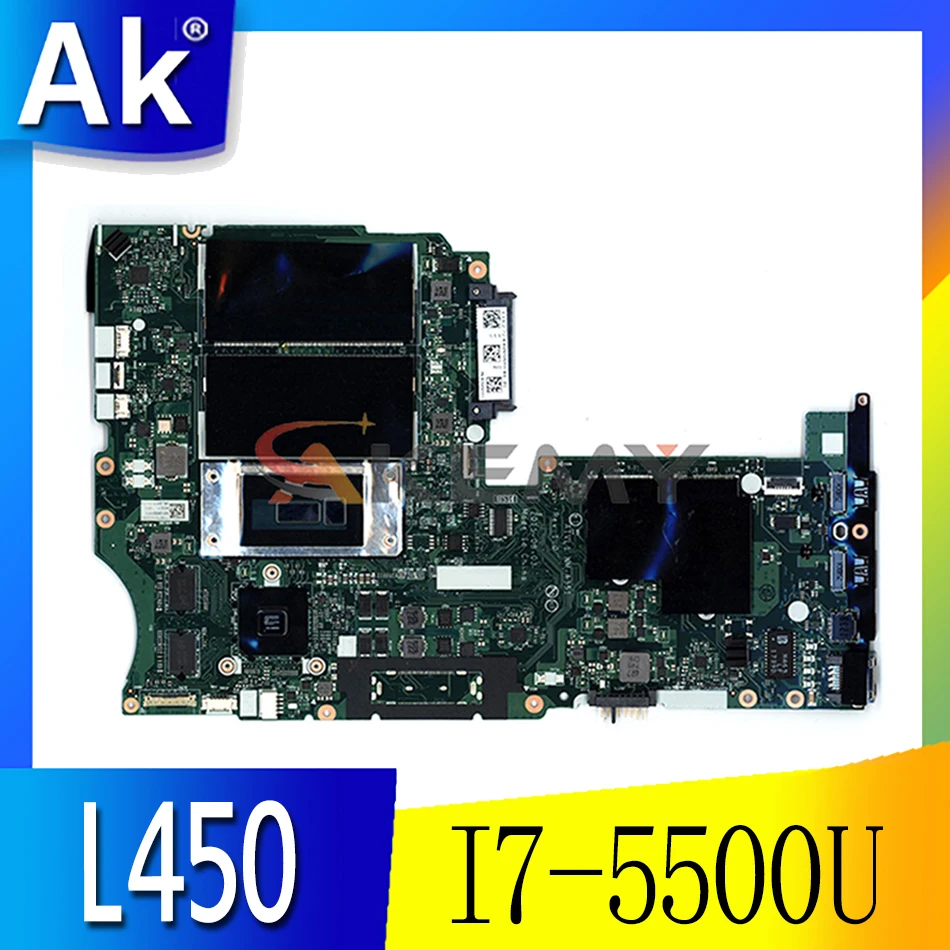 Laptop motherboard For LENOVO Thinkpad L450 I7-5500U Mainboard 00HT693 AIVL1 NM-A351 216-0856030
Laptop motherboard For LENOVO Thinkpad L450 I7-5500U Mainboard 00HT693 AIVL1 NM-A351 216-0856030
