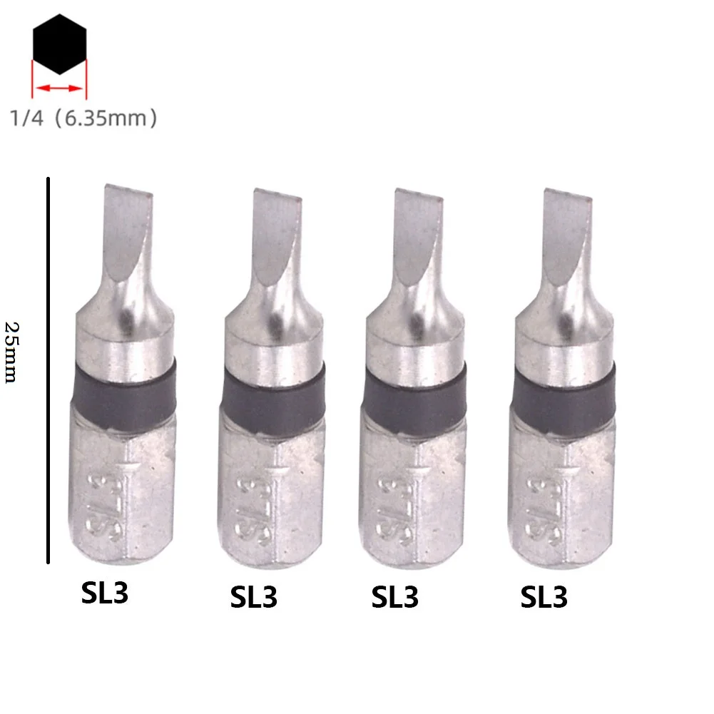 4Pcs 1/4inch 25mm Spanner Magnetic SL2 SL3 SL4 SL5 Hex Head Screw Driver Bit For Electric/hand/drill Screwdriver Tool Parts
4Pcs 1/4inch 25mm Spanner Magnetic SL2 SL3 SL4 SL5 Hex Head Screw Driver Bit For Electric/hand/drill Screwdriver Tool Parts