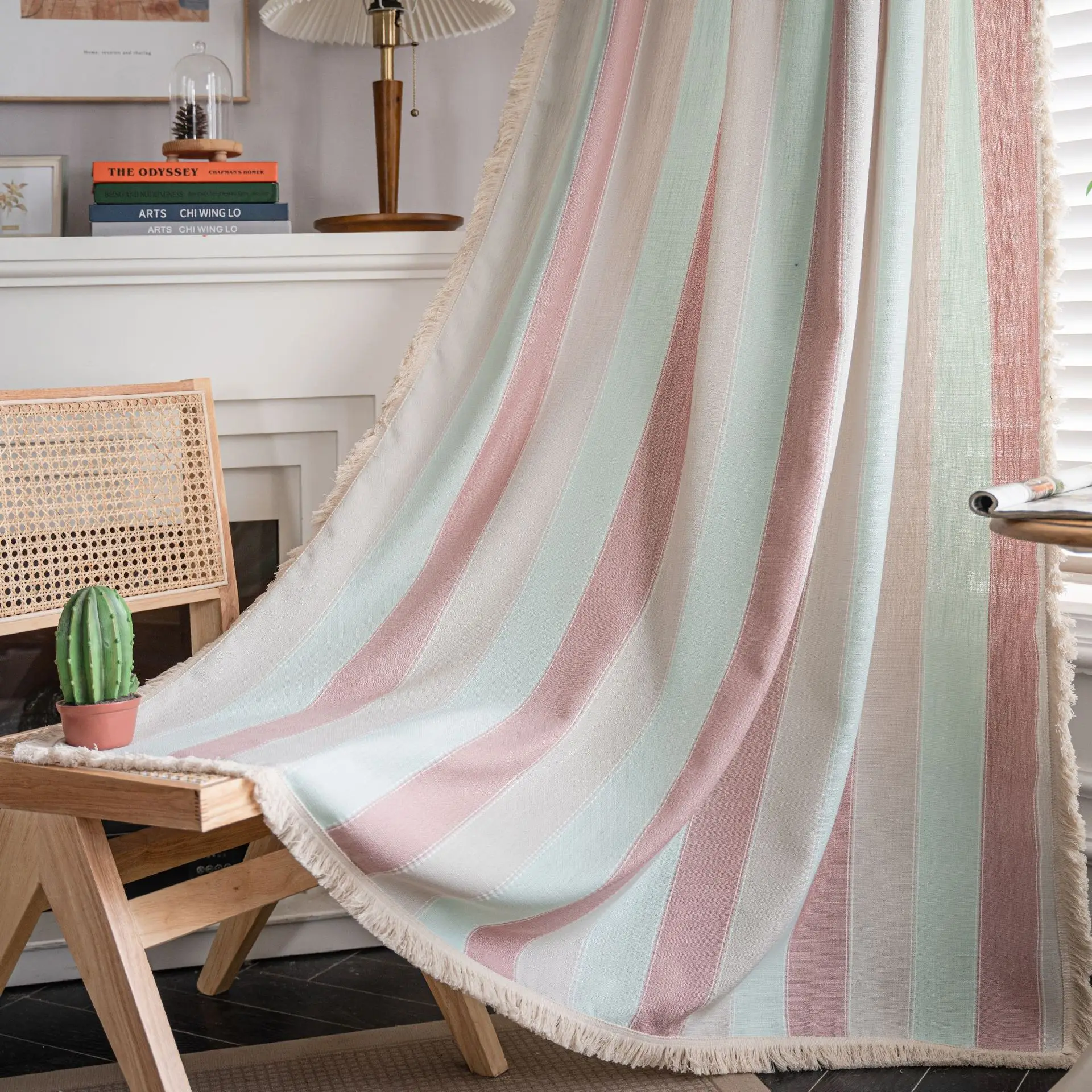 Semi Blackout Curtains for Living Room Bedroom Kitchen Home Decoration Curtain Modern Simple Style Striped Yarn-dyed With Tassel
Semi Blackout Curtains for Living Room Bedroom Kitchen Home Decoration Curtain Modern Simple Style Striped Yarn-dyed With Tassel