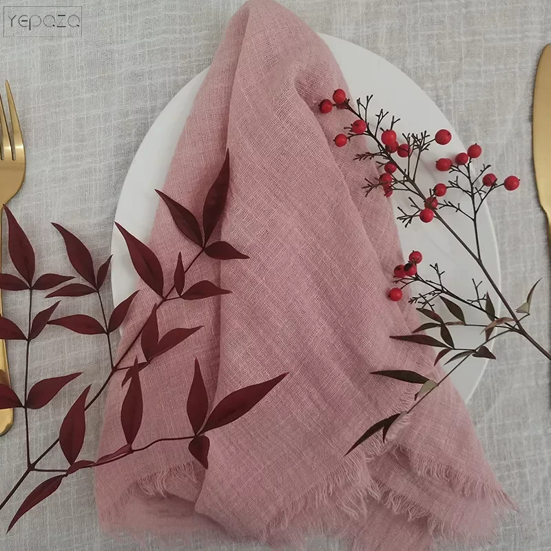 2023 10pcs YEPQZQ Wedding decorations cotton napkins 43 x43cm gauze tea towel pale pink cloth napkins countryside style duvet co
2023 10pcs YEPQZQ Wedding decorations cotton napkins 43 x43cm gauze tea towel pale pink cloth napkins countryside style duvet co