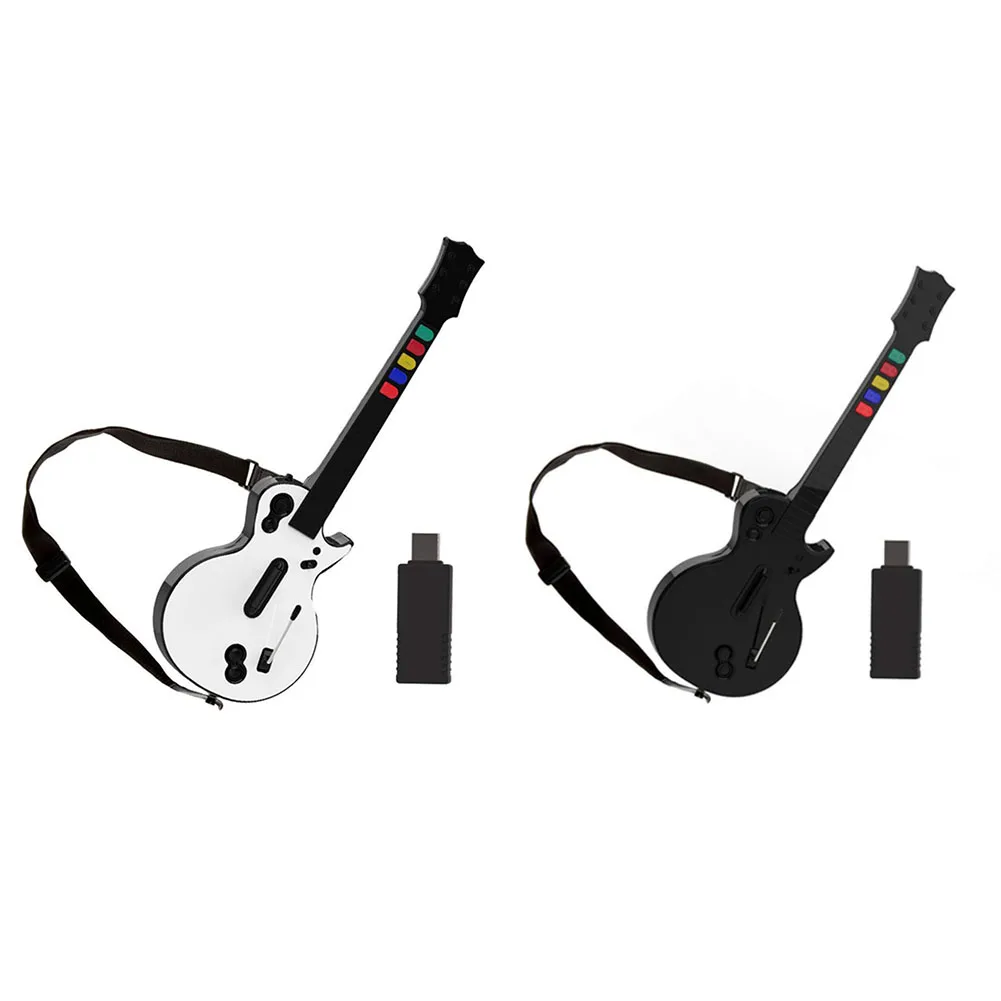 2 in 1 Guitar Pattern Gamepad Controller with Adjustable Strap Games Remote Gamepad Joystick Console for PC PS3 Guitar Hero Game
2 in 1 Guitar Pattern Gamepad Controller with Adjustable Strap Games Remote Gamepad Joystick Console for PC PS3 Guitar Hero Game