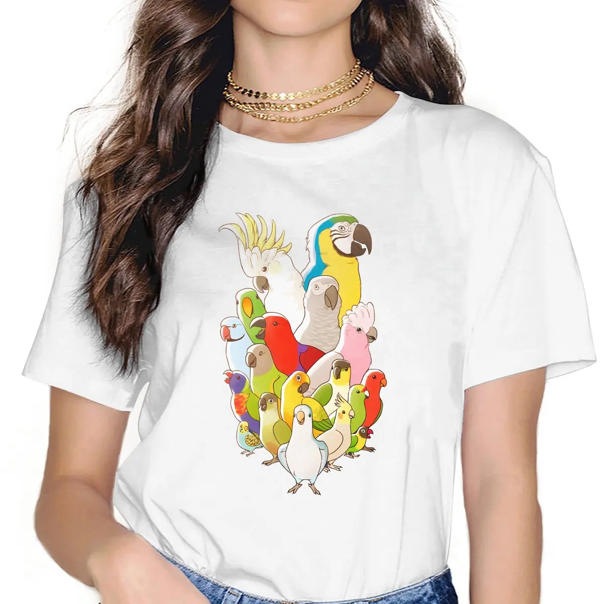 Party TShirt For Girls Parrot Birds Pet Y2k Tees Harajuku Ladies Polyester T Shirt Soft Summer
Party TShirt For Girls Parrot Birds Pet Y2k Tees Harajuku Ladies Polyester T Shirt Soft Summer