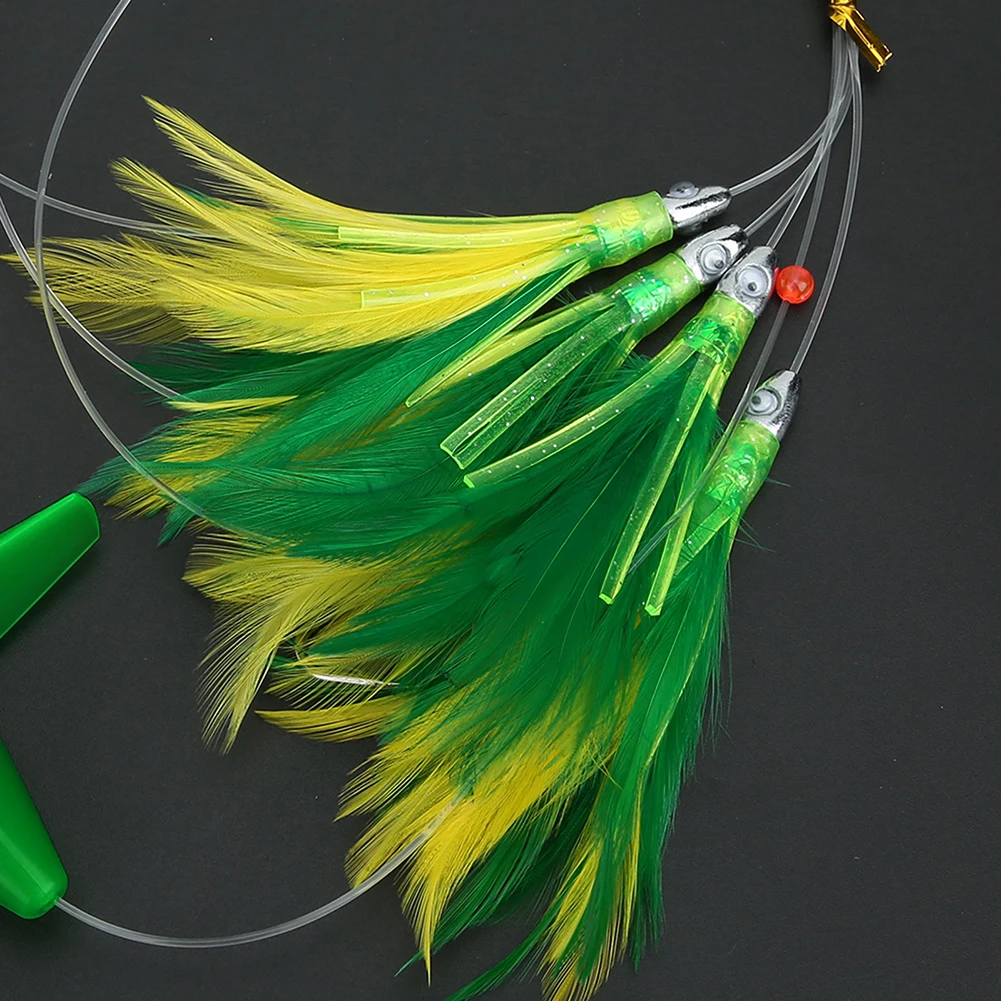 Jigs Fish Lure With Stainless Steel Hook Assorted Colors For Big Game Fishing Rigged Tuna Lure With Bird Teaser
Jigs Fish Lure With Stainless Steel Hook Assorted Colors For Big Game Fishing Rigged Tuna Lure With Bird Teaser