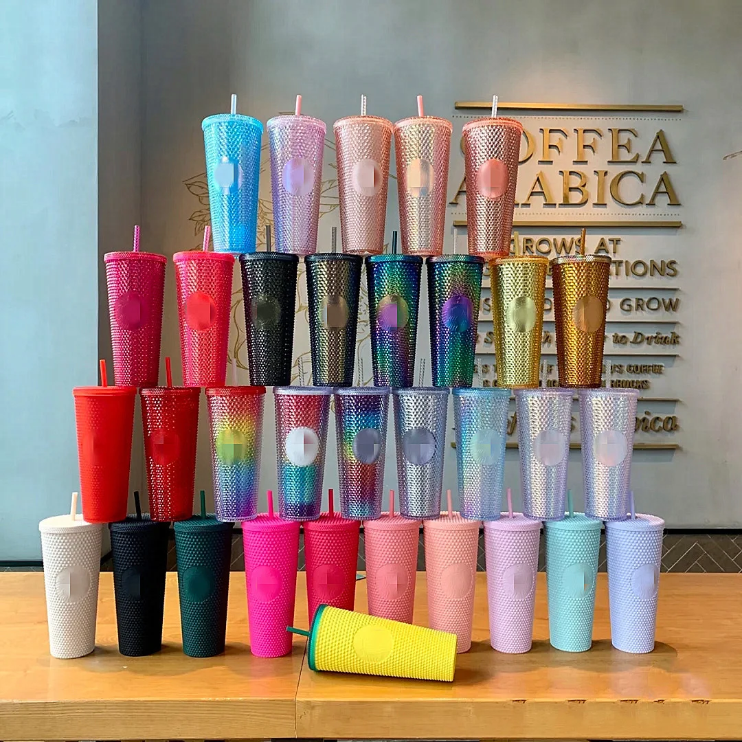 710ml 1PC Summer Radiant Diamond Cup With LOGO Cold Water Cup Tumbler With Straw Double Layer Plastic Durian Coffee Mug
710ml 1PC Summer Radiant Diamond Cup With LOGO Cold Water Cup Tumbler With Straw Double Layer Plastic Durian Coffee Mug