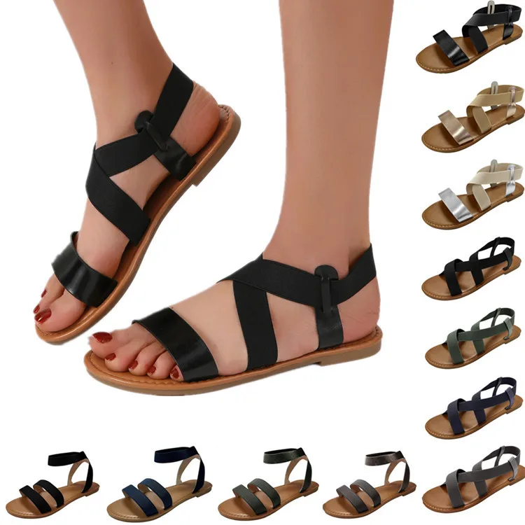 2022 summer new ladies sandals large size flat elastic fish mouth sandals trend all-match casual
2022 summer new ladies sandals large size flat elastic fish mouth sandals trend all-match casual