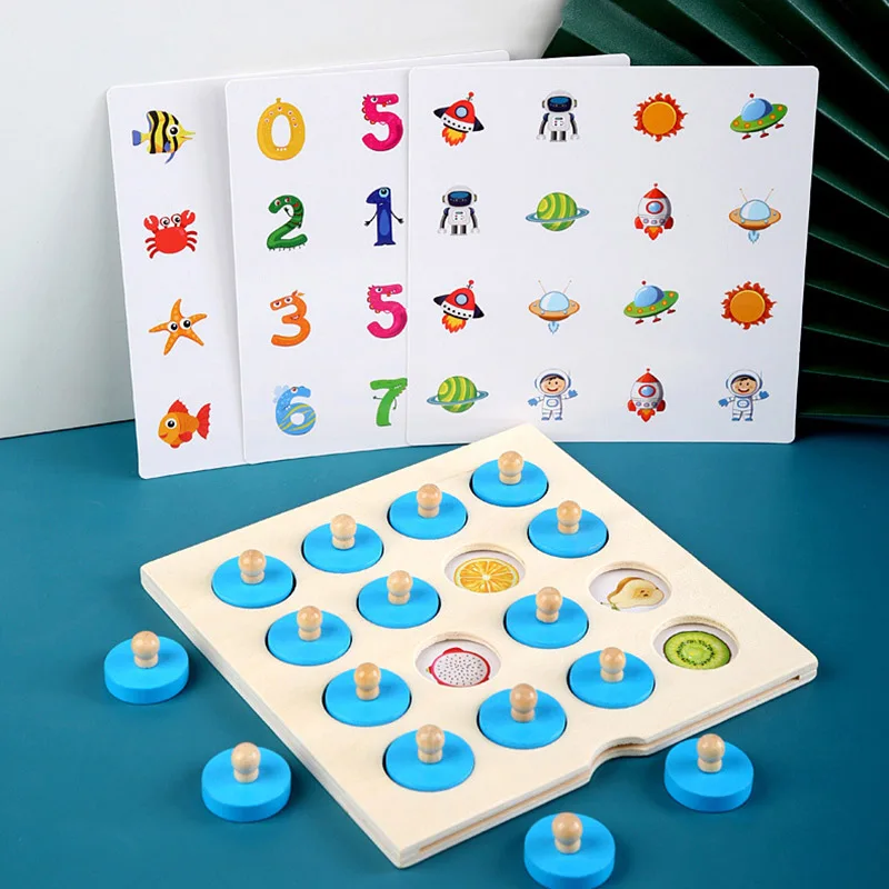 Montessori memory chess game 3D wooden puzzle board logic toy interaction early learning educational toys for children kids mini
Montessori memory chess game 3D wooden puzzle board logic toy interaction early learning educational toys for children kids mini