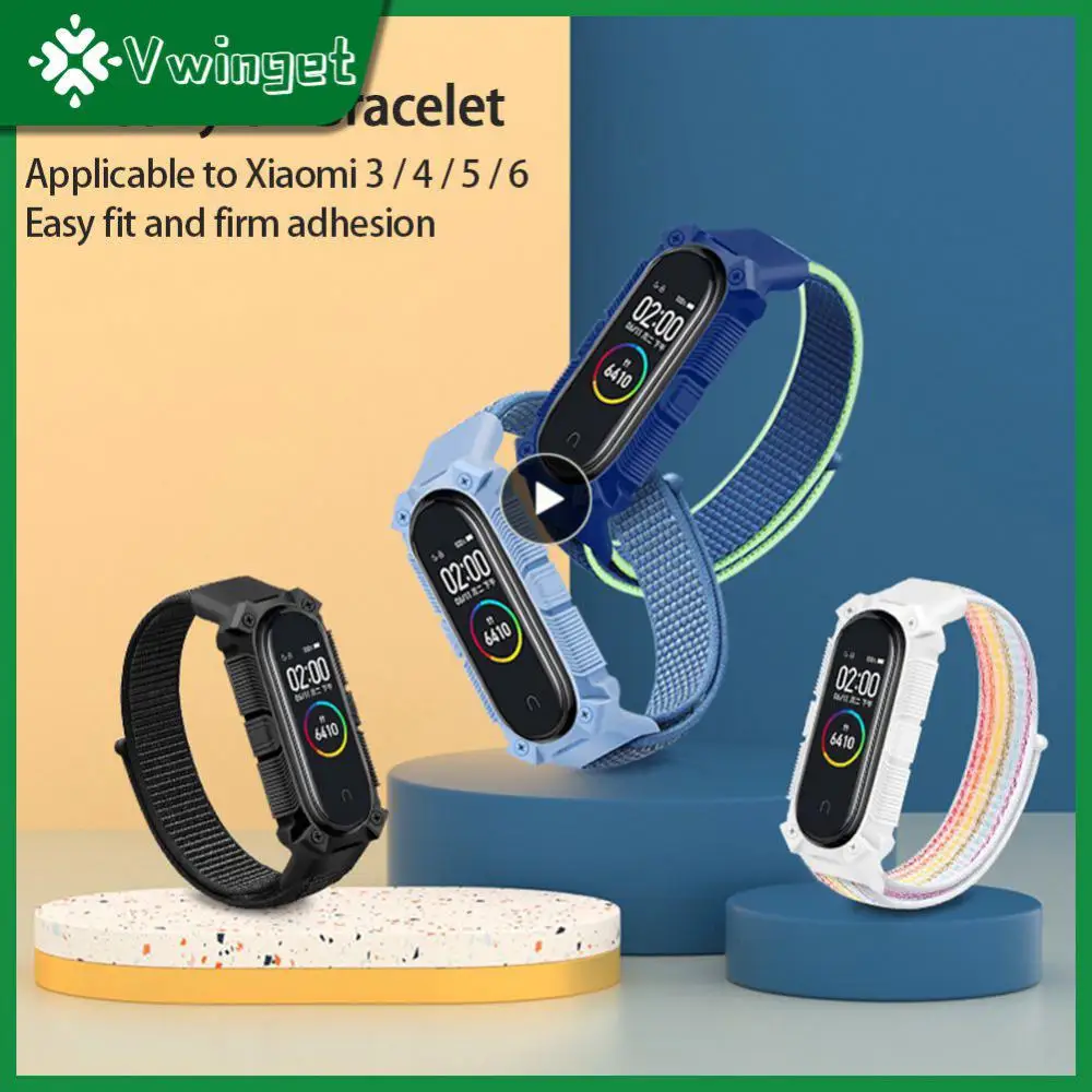 

5.5-8.7 Inches Multicolor Wrist Band Tpu Nylon Strap Thickened Replacement Wristband Smart Watch Accessories Sports Strap
