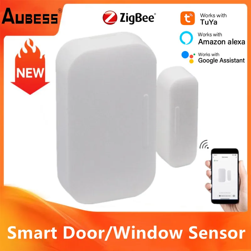 Aubess Zigbee Smart Door/window Sensor Remote Monitor Smart Home Security System Home Kits Detector Support Alexa/Google Home
Aubess Zigbee Smart Door/window Sensor Remote Monitor Smart Home Security System Home Kits Detector Support Alexa/Google Home