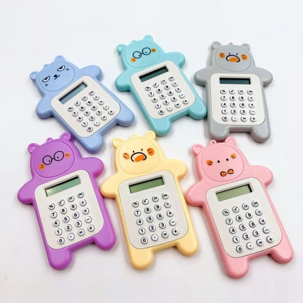 Cute Bear Shape Mini Digital Calculator Kids Electronic Calculator Battery Operated Pocket Calculator calculadora Hot Sale
Cute Bear Shape Mini Digital Calculator Kids Electronic Calculator Battery Operated Pocket Calculator calculadora Hot Sale