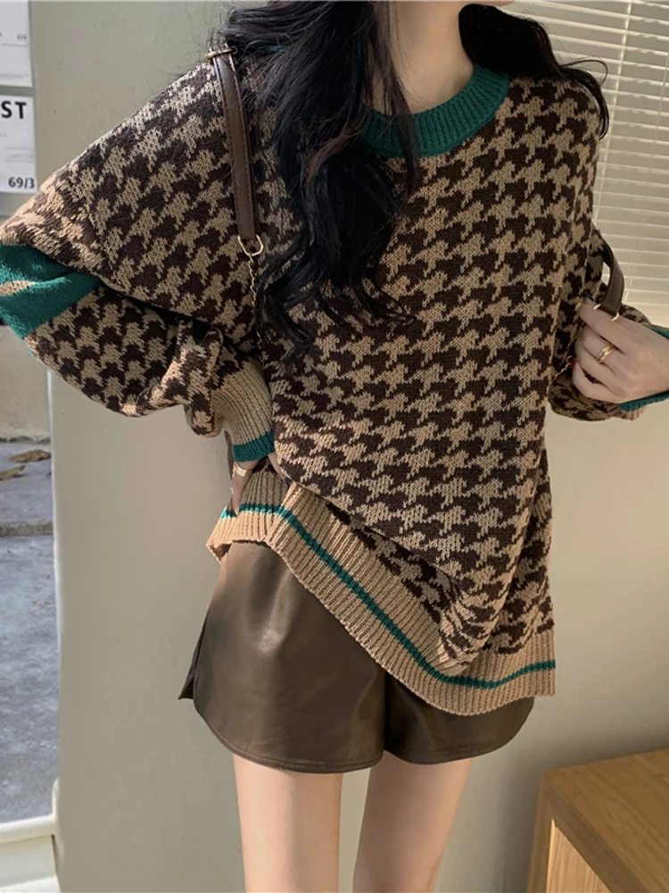 2022 Autumn Winter Long Sleeve O-Neck Knitting Sweater Women'S New Vintage Color Blocking Loose Pullover Fashion Basics Knitted
2022 Autumn Winter Long Sleeve O-Neck Knitting Sweater Women'S New Vintage Color Blocking Loose Pullover Fashion Basics Knitted