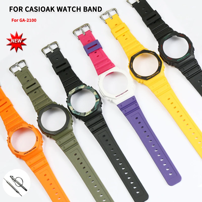 Ремешок сменный для Casioak GA2100 GA2110, силиконовый браслет для часов, качественный резиновый браслет для наручных часов, аксессуары
Ремешок сменный для Casioak GA2100 GA2110, силиконовый браслет для часов, качественный резиновый браслет для наручных часов, аксессуары