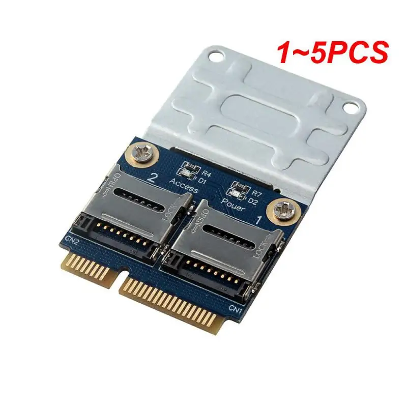 

Мини-адаптер Pci-E, 1 ~ 5 шт., 2 SSD HDD для ноутбука, двойной SDHC SDXC TF для Mini PCIe, устройство для чтения карт памяти MPCIe в 2