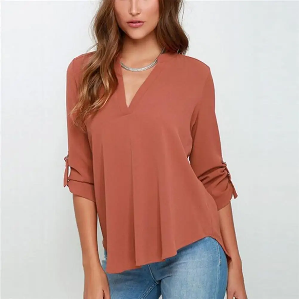 Lady Summer Shirt Chic Pure Color Women Summer Top Quick Dry Women Summer Top Comfortable Summer Shirt Women Garment
Lady Summer Shirt Chic Pure Color Women Summer Top Quick Dry Women Summer Top Comfortable Summer Shirt Women Garment