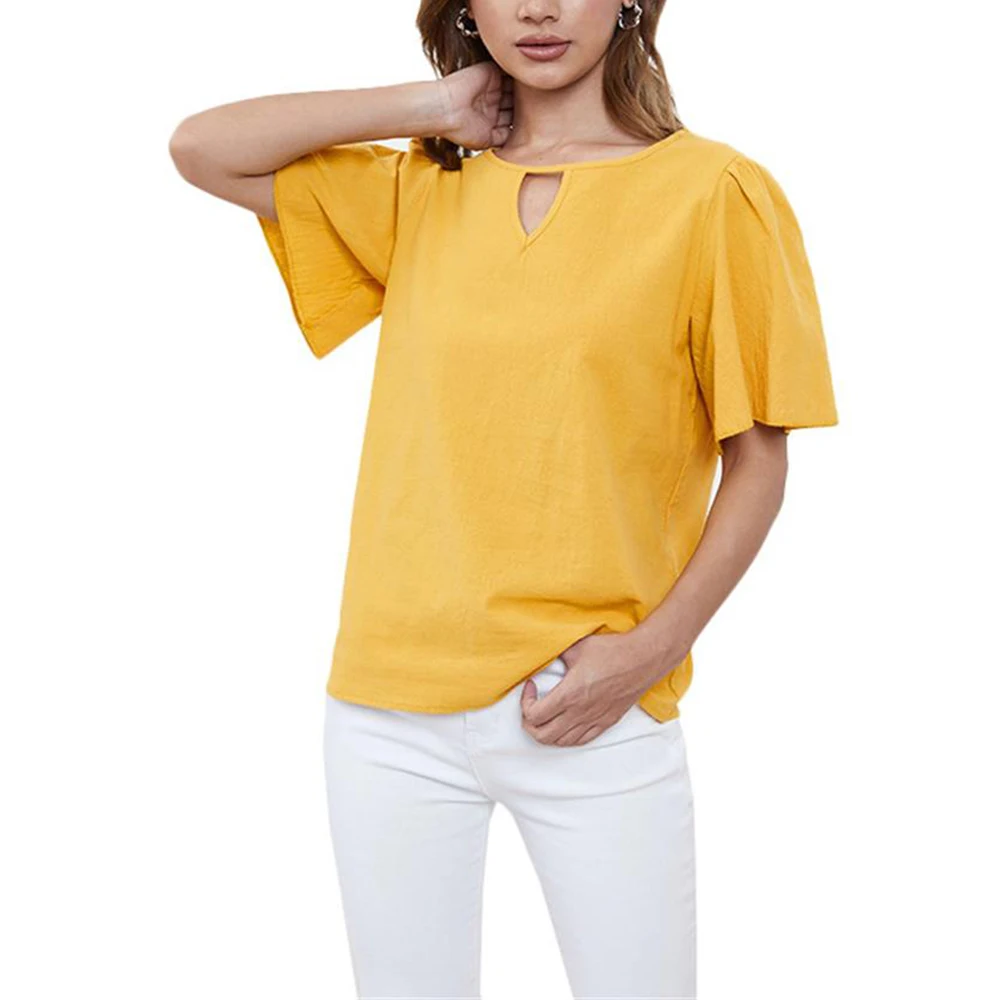 Yellow T Shirt Female Summer 2022 Cotton Linen Short Sleeve Top Women Casual T Shirt Solid Women Tops Tees
Yellow T Shirt Female Summer 2022 Cotton Linen Short Sleeve Top Women Casual T Shirt Solid Women Tops Tees