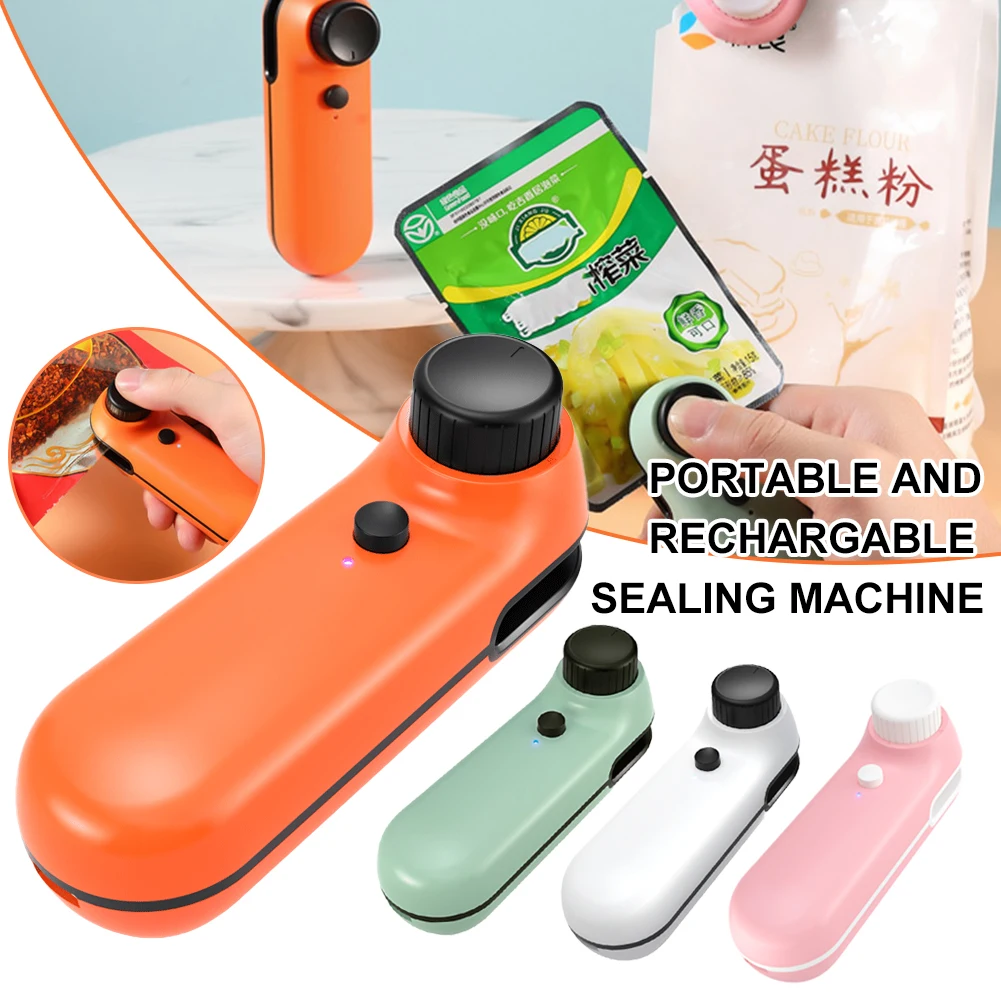 Mini Bag Sealer USB Charging Handheld Portable Bag Sealer 2-in-1 Heat Sealer And Cutter For Plastic Bags Food Bag Sealer Machine
Mini Bag Sealer USB Charging Handheld Portable Bag Sealer 2-in-1 Heat Sealer And Cutter For Plastic Bags Food Bag Sealer Machine