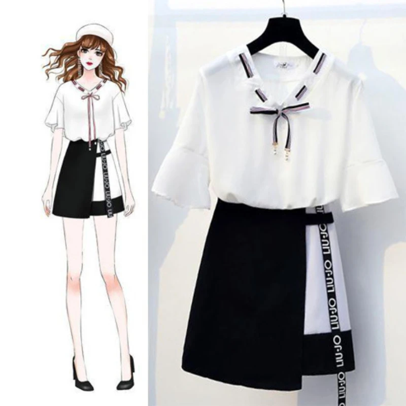 Single / Suit 2022 Summer New Chiffon Fashion Suit Female Student Korean Slim Skirt Two Piece Set Female
Single / Suit 2022 Summer New Chiffon Fashion Suit Female Student Korean Slim Skirt Two Piece Set Female