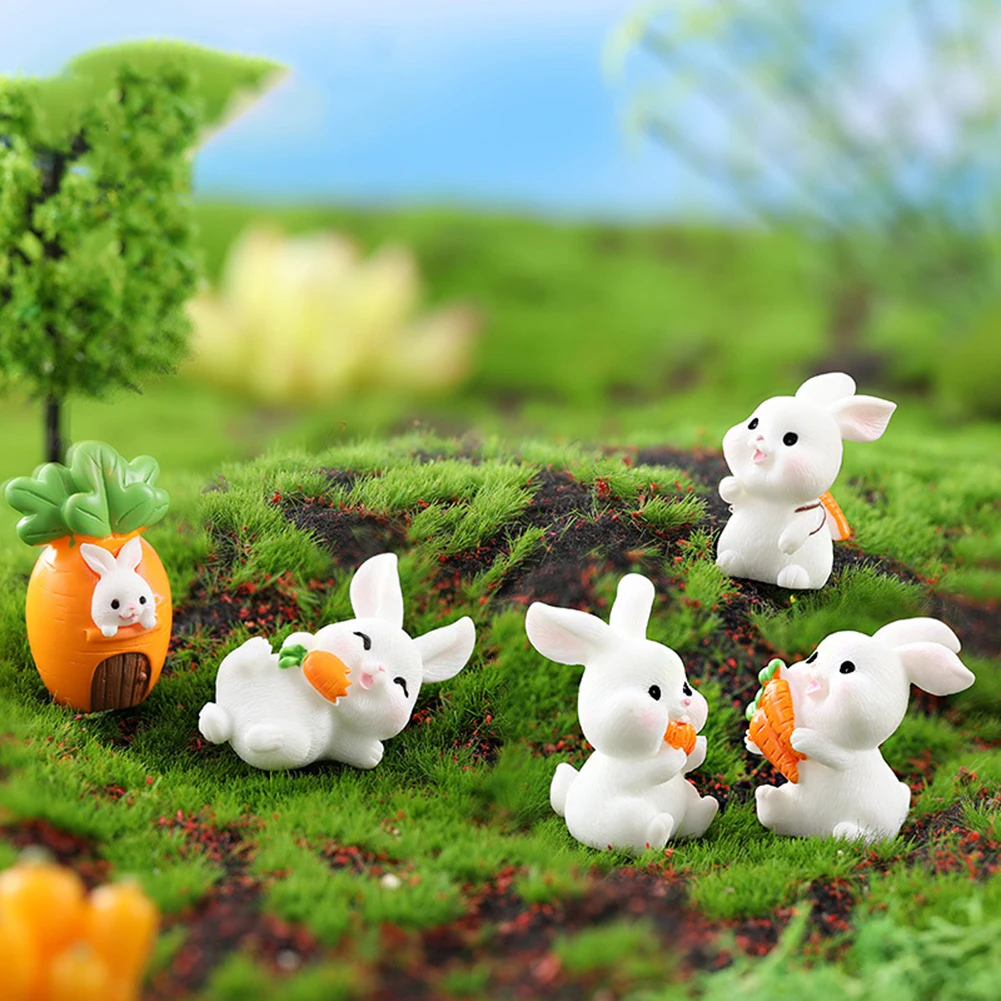 10pc Figurines Miniature Cartoon Rabbit Micro Landscape Ornaments For Home Decoration Kawaii Animal Room Decor Desk Accessories
10pc Figurines Miniature Cartoon Rabbit Micro Landscape Ornaments For Home Decoration Kawaii Animal Room Decor Desk Accessories