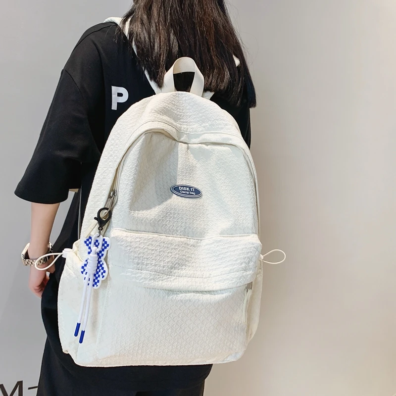 Simple Solid Girl Shoolbag Waterproof Fashion Backpack for Teens Bookbag Black Travel Mochila Women Laptop Bag Student
Simple Solid Girl Shoolbag Waterproof Fashion Backpack for Teens Bookbag Black Travel Mochila Women Laptop Bag Student