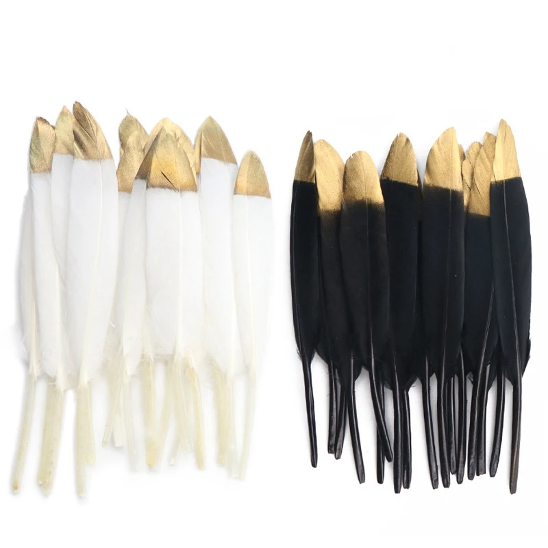 10Pcs/Lot Silver Gold Duck Feathers for Decoration Goose Feather Craft Black White Jewelry Creation Handicraft Accessories Decor
10Pcs/Lot Silver Gold Duck Feathers for Decoration Goose Feather Craft Black White Jewelry Creation Handicraft Accessories Decor