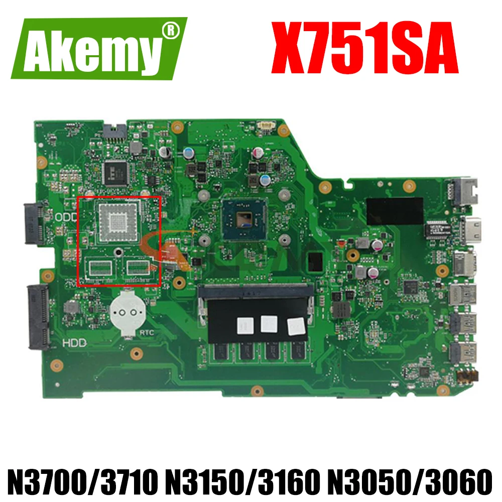 X751SA Laptop Motherboard for ASUS X751S X751SJ X751SV X751SA Notebook Mainboard N3700 N3710 N3150 N3160 N3050 N3060 4GB RAM
X751SA Laptop Motherboard for ASUS X751S X751SJ X751SV X751SA Notebook Mainboard N3700 N3710 N3150 N3160 N3050 N3060 4GB RAM