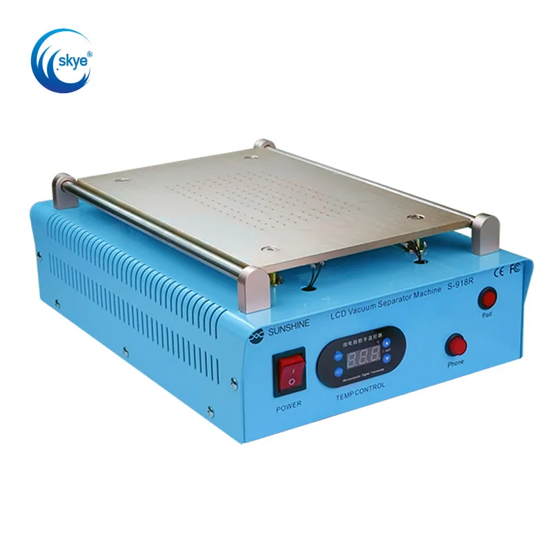 SUNSHINE S-918R 14 Inch LCD Vacuum Separator Machine Mobile Phone Lcd Screen Separator Display Glass Removing
SUNSHINE S-918R 14 Inch LCD Vacuum Separator Machine Mobile Phone Lcd Screen Separator Display Glass Removing