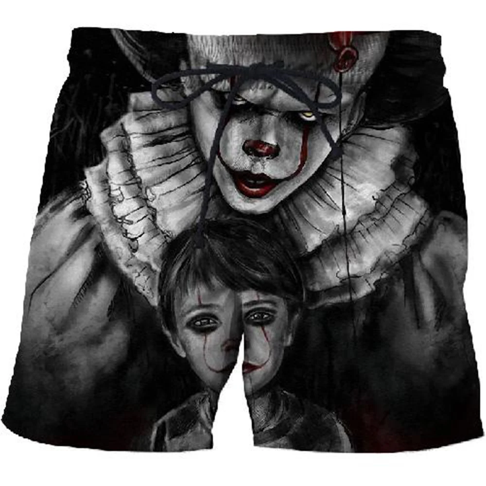 2023 Punk Style Clown Print Men's Beach Pants Comfortable Swimming Fitness Sweatpants Funny Street Fun 3D Printed Shorts
2023 Punk Style Clown Print Men's Beach Pants Comfortable Swimming Fitness Sweatpants Funny Street Fun 3D Printed Shorts