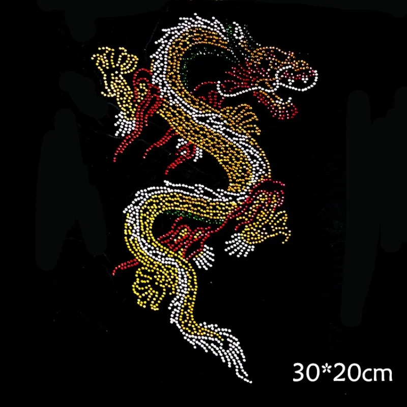 Glitter Stickers Rhinestones Iron-on Transfers Patch for Clothing Embellishment Decorative Accessories Dragon T-shirt Patches
Glitter Stickers Rhinestones Iron-on Transfers Patch for Clothing Embellishment Decorative Accessories Dragon T-shirt Patches