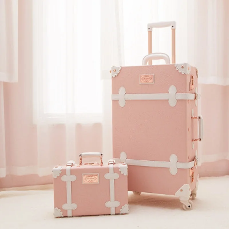 Retro Vintage Leather Rolling Luggage Set Spinner Women Trolley Suitcase Wheels With Handbag Vintage Cabin Travel Bag
Retro Vintage Leather Rolling Luggage Set Spinner Women Trolley Suitcase Wheels With Handbag Vintage Cabin Travel Bag