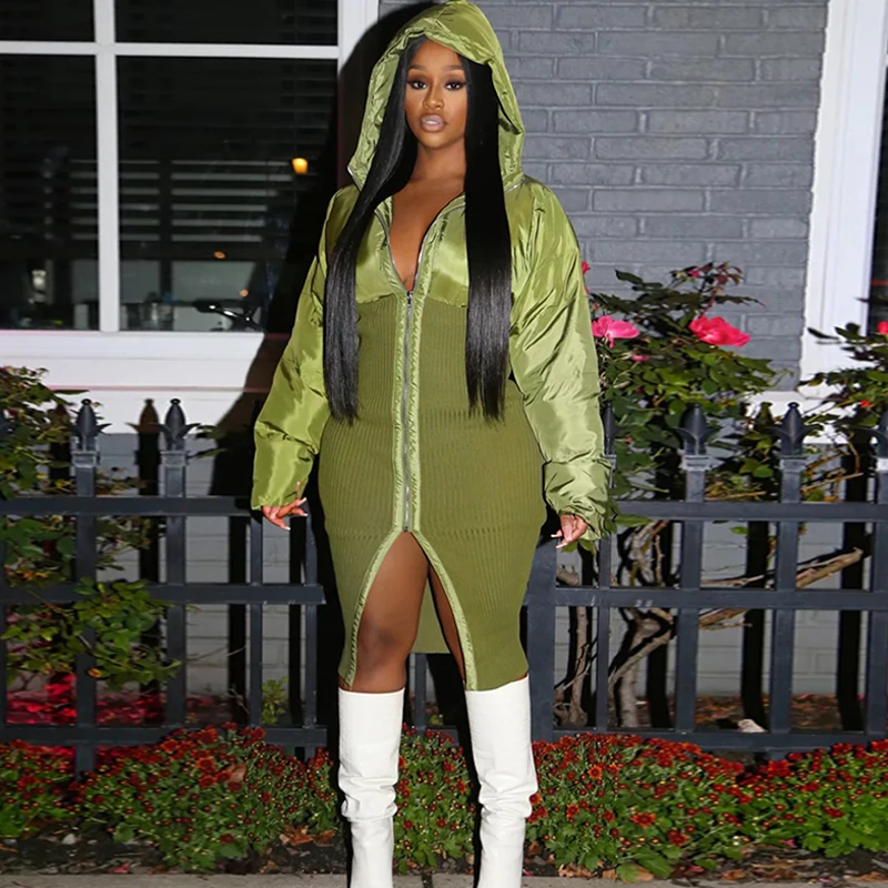 Элегантное зимнее хлопковое длинное пальто с капюшоном, платье для женщин, платья макси на молнии с длинным рукавом, Сексуальные клубные ве...
Элегантное зимнее хлопковое длинное пальто с капюшоном, платье для женщин, платья макси на молнии с длинным рукавом, Сексуальные клубные ве...